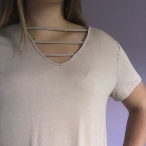 Light pink short sleeve t-shirt